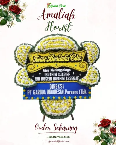 Papan Bunga Duka di Sadia
